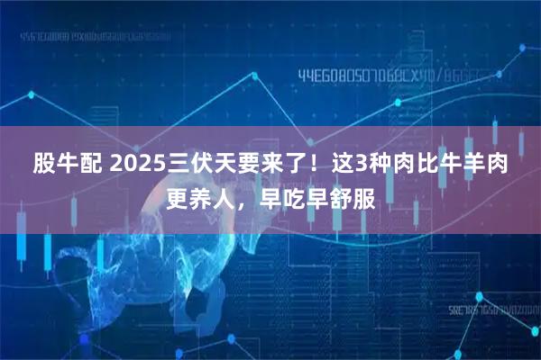 股牛配 2025三伏天要来了！这3种肉比牛羊肉更养人，早吃早舒服